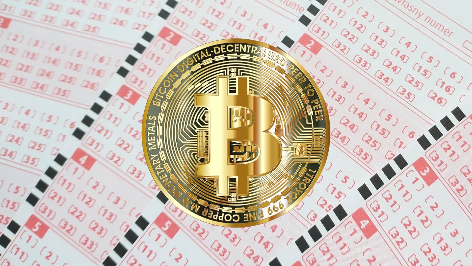 kupony lotto, logo bitcoin