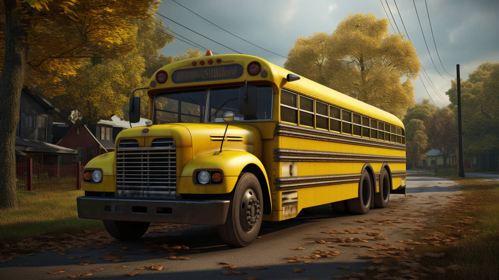żółty autobus szkolny z NY