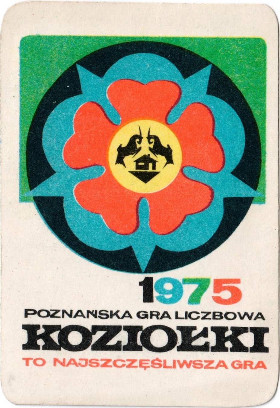 gra liczbowa Koziołki - kalendarzyk (1975) awers