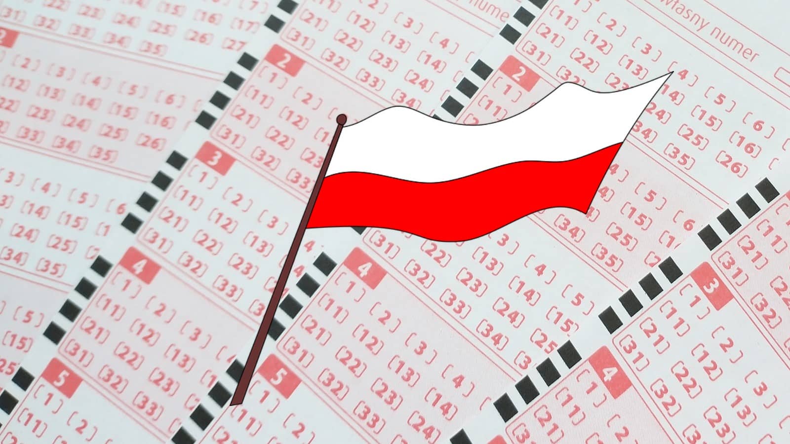 kupony lotto, polska flaga