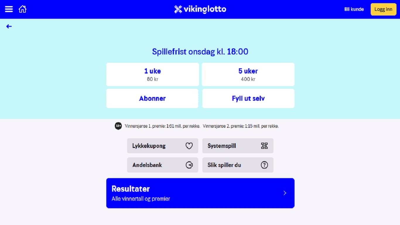 zrzut ekranu strony norsk-tipping.no