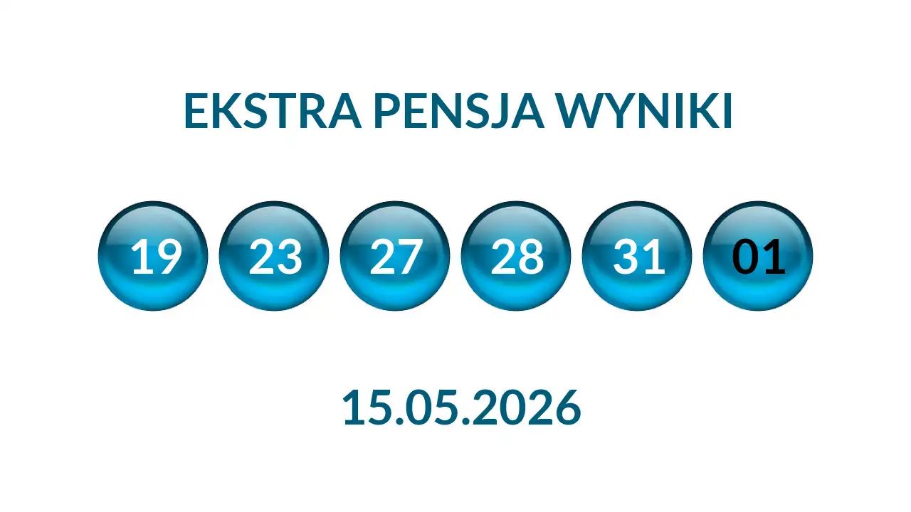 Kulki Ekstra Pensji z wylosowanymi liczbami dnia 15.05.2026
