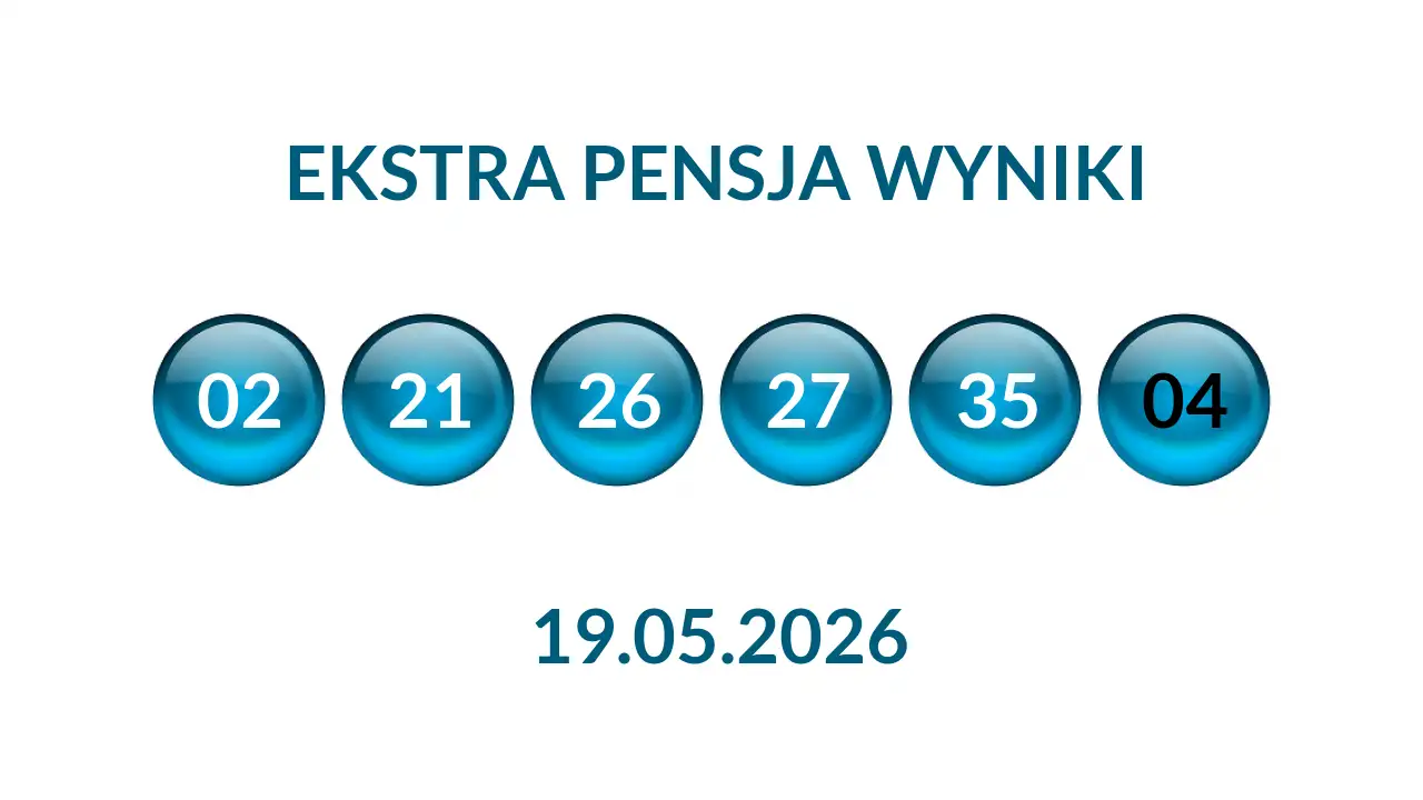 Kulki Ekstra Pensji z wylosowanymi liczbami dnia 19.05.2026
