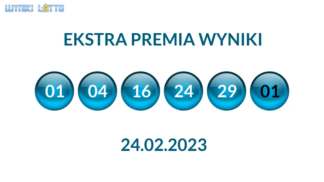 Kulki Ekstra Premii z wylosowanymi liczbami dnia 24.02.2023