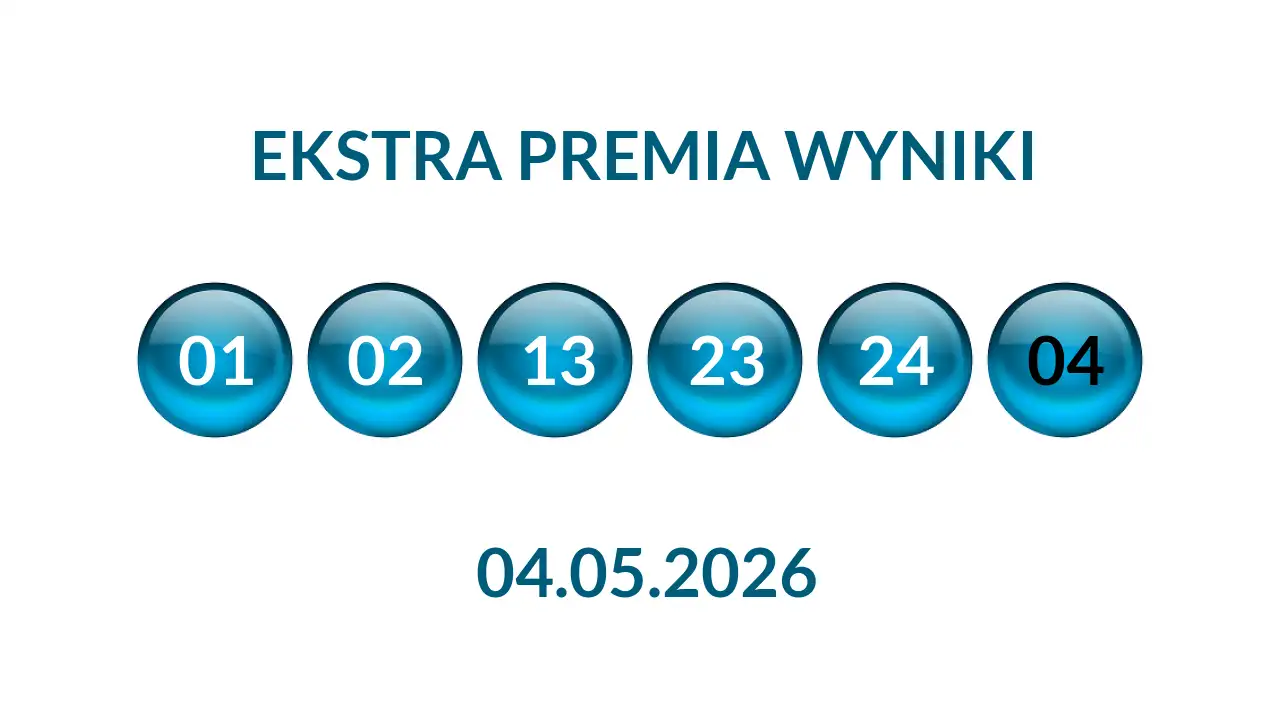 Kulki Ekstra Premii z wylosowanymi liczbami dnia 04.05.2026