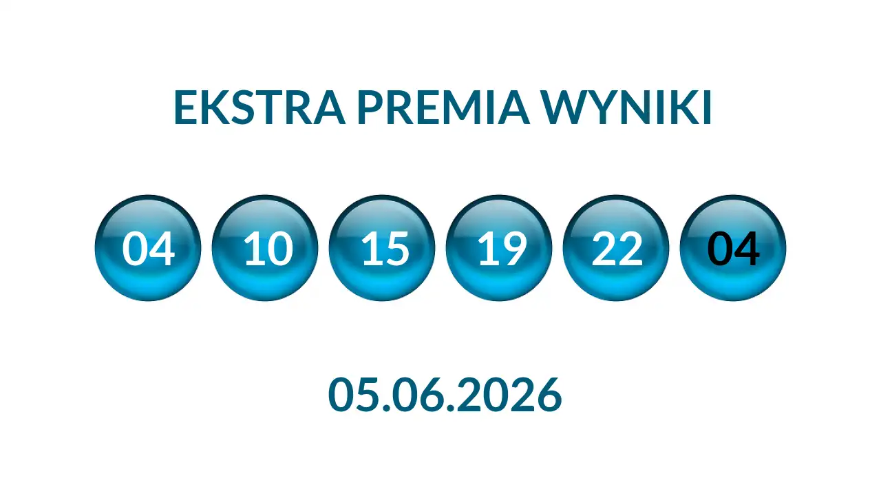Kulki Ekstra Premii z wylosowanymi liczbami dnia 05.06.2026