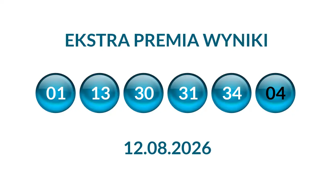 Kulki Ekstra Premii z wylosowanymi liczbami dnia 12.08.2026