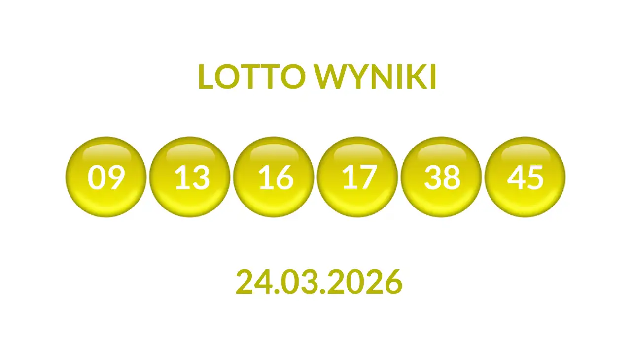 Kulki Lotto z wylosowanymi liczbami dnia 24.03.2026