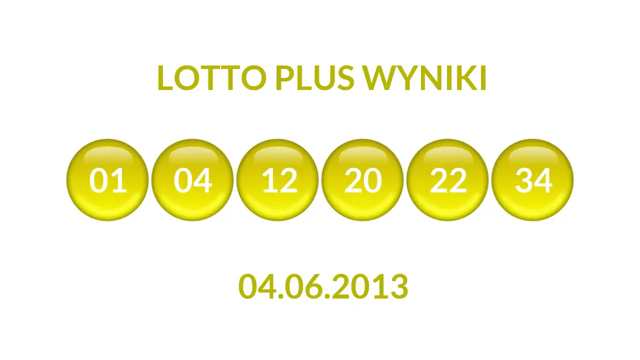 Kulki Lotto Plus z wylosowanymi liczbami dnia 04.06.2013